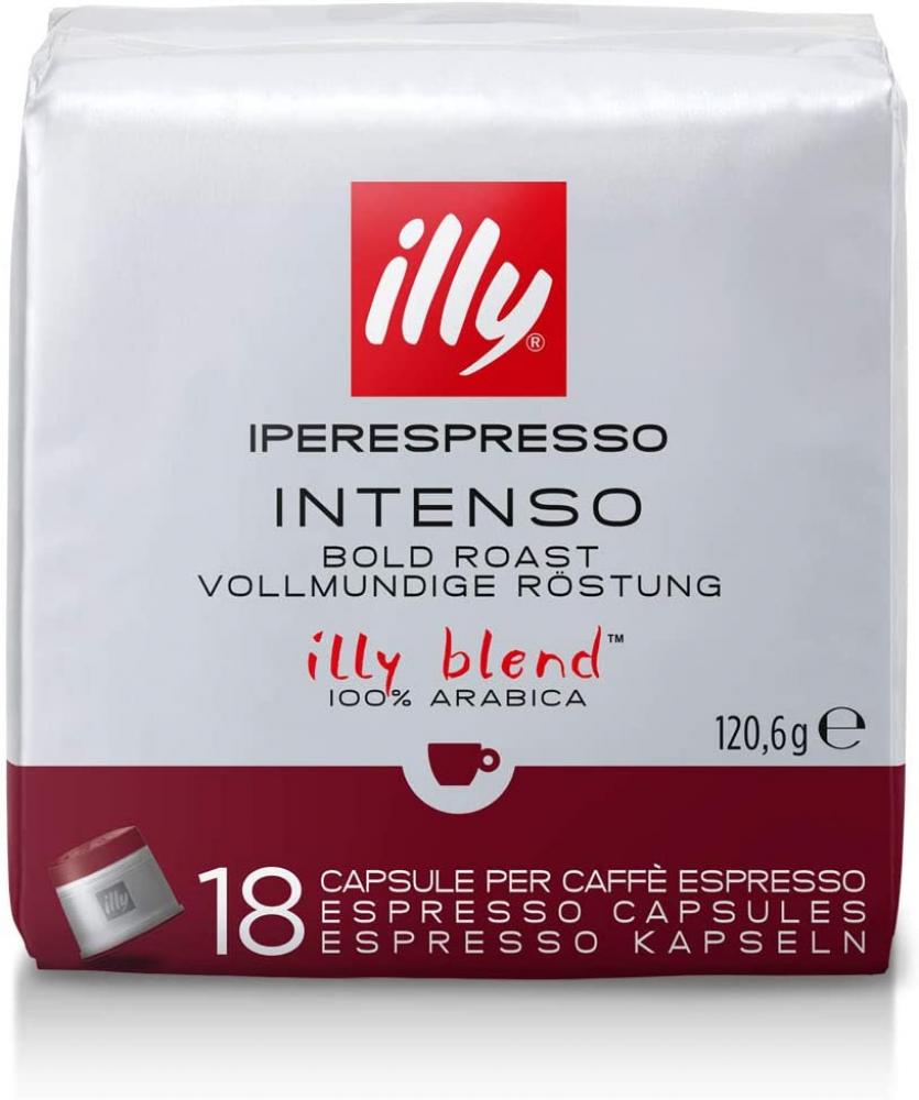 Illy Intenso Espresso Coffee Capsules Dark Roast 18 capsules