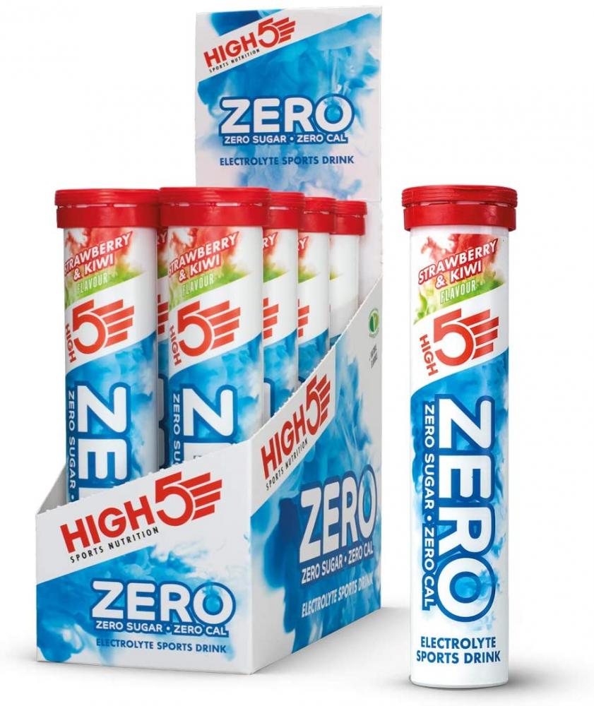 FLASH DEAL  High 5 Sports Nutrition Zero Electrolyte Hydration Tablets Added Vitamin C Strawberry and Kiwi 80g