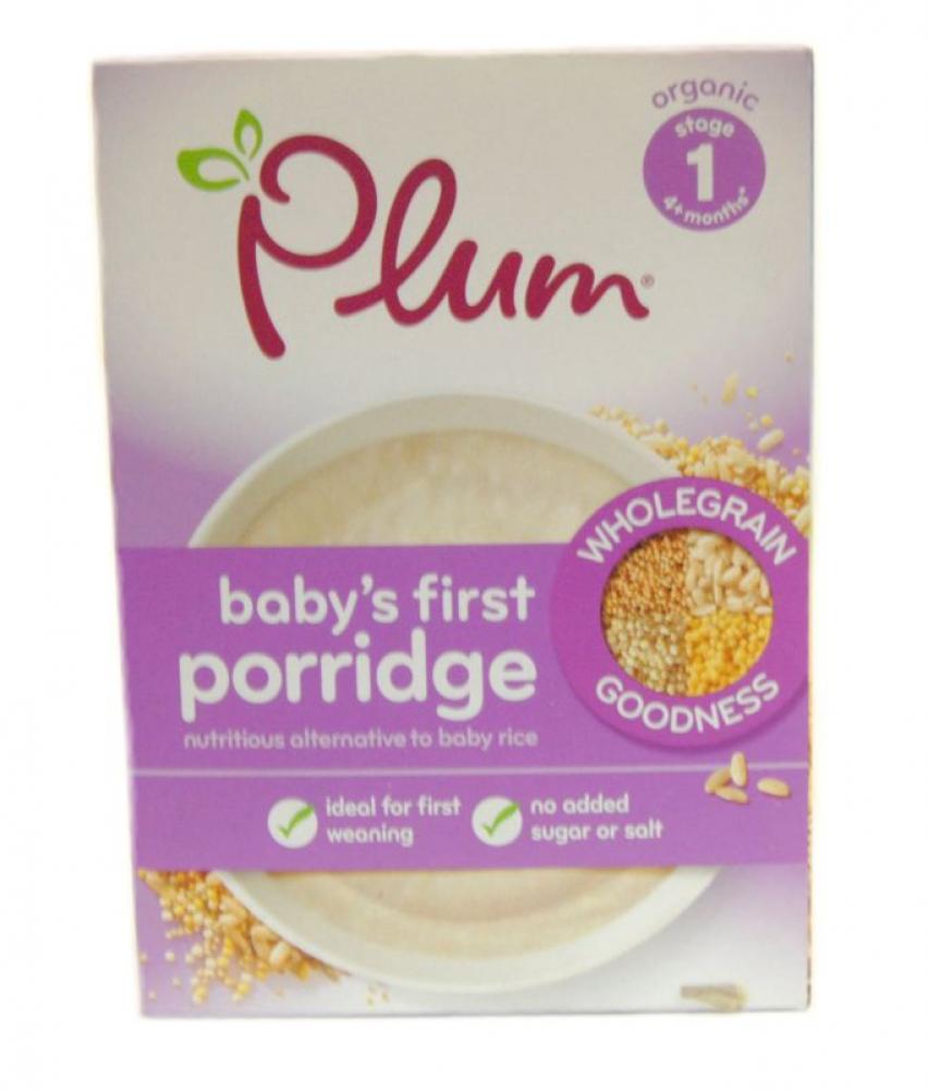 Plum baby porridge