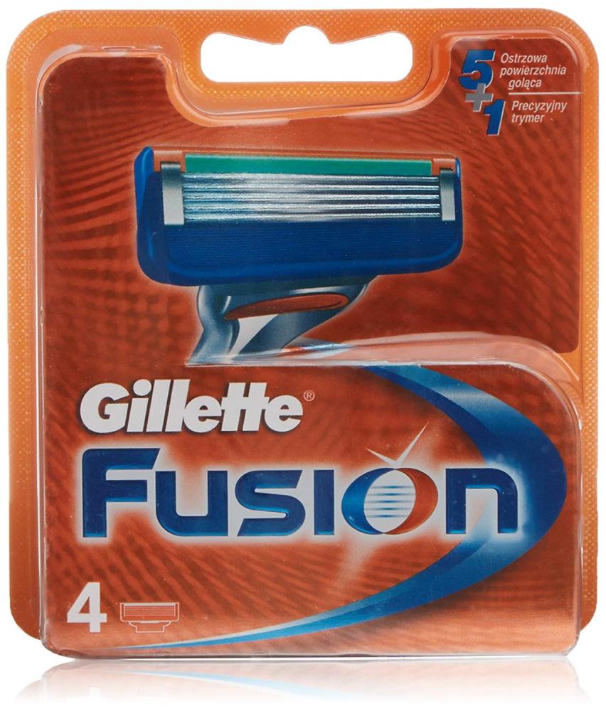 Gillette Fusion Mens Razor Blades 4 Pack Approved Food