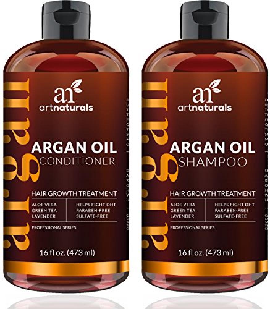 Art Naturals Argan Oil Conditioner And Shampoo Hair Growth Treatment 2x ...