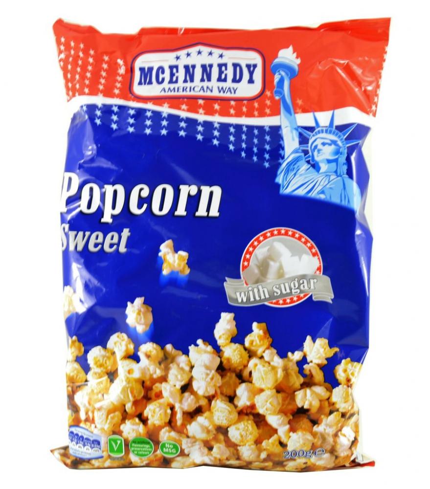 | Popcorn Food Approved Sweet 200g Mcennedy