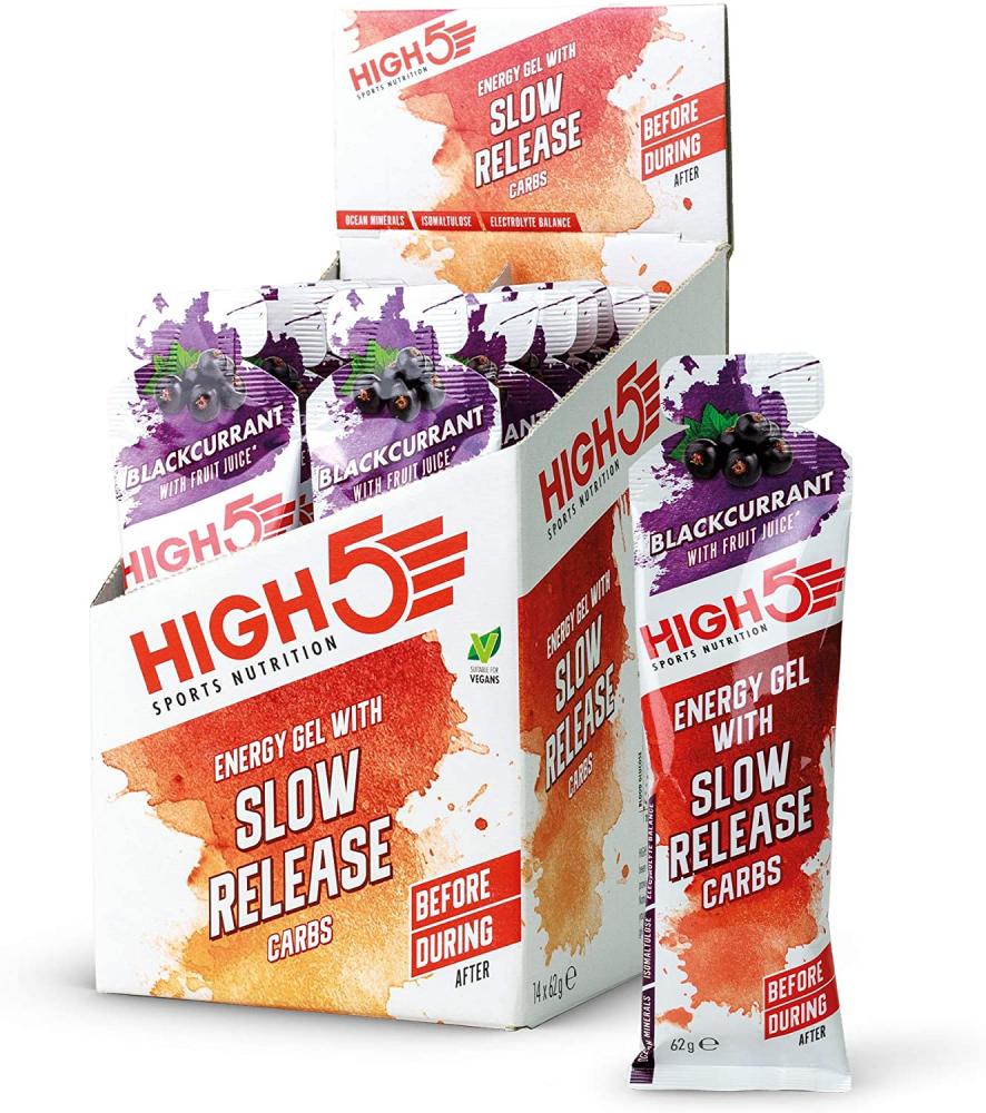 High 5 Sports Nutrition Slow Release Energy Gel Blackcurrant 62g
