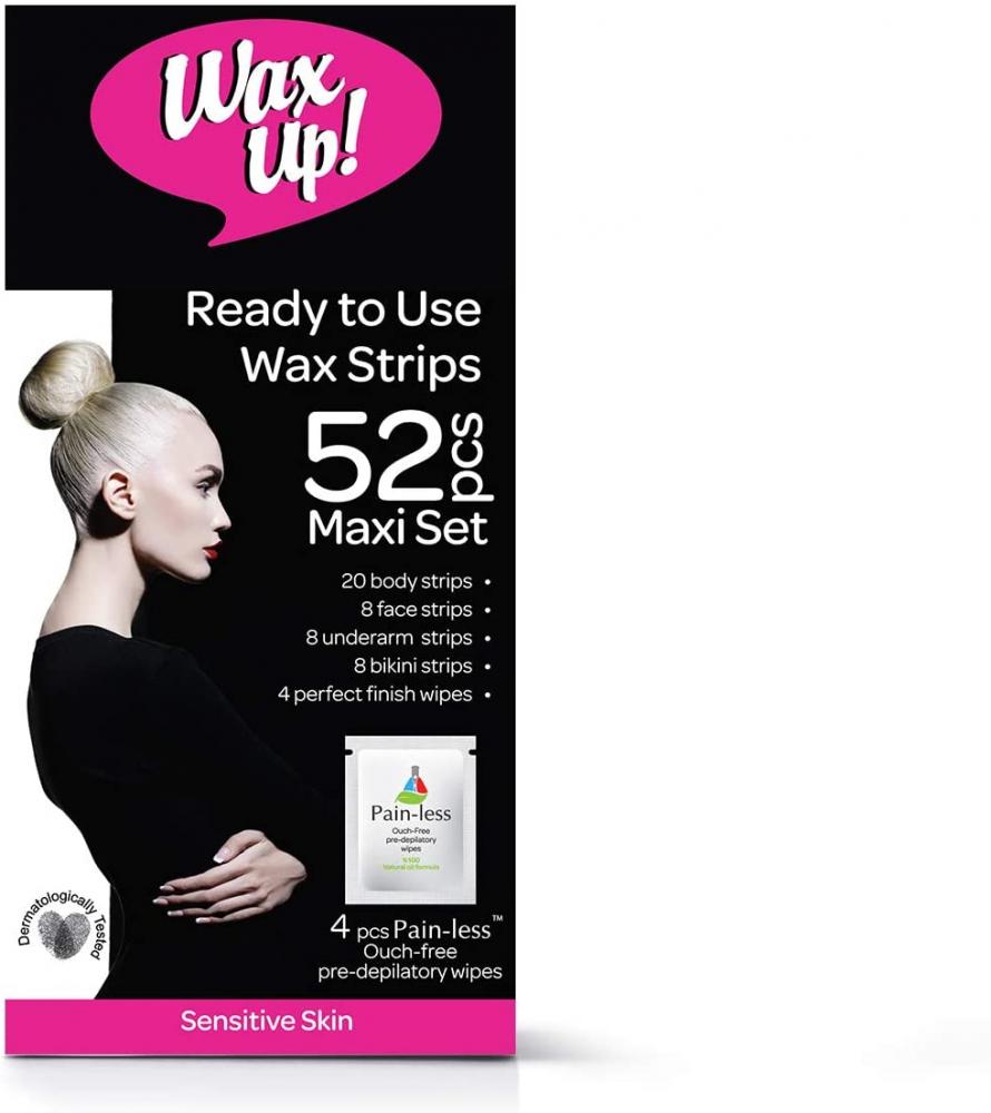 Wax Up Ready-to-Use Wax Strips Maxi Kit Sensitive