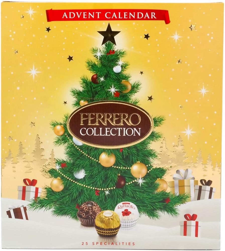 Ferrero Advent Calendar with Milk White and Dark Chocolate Pralines 271g