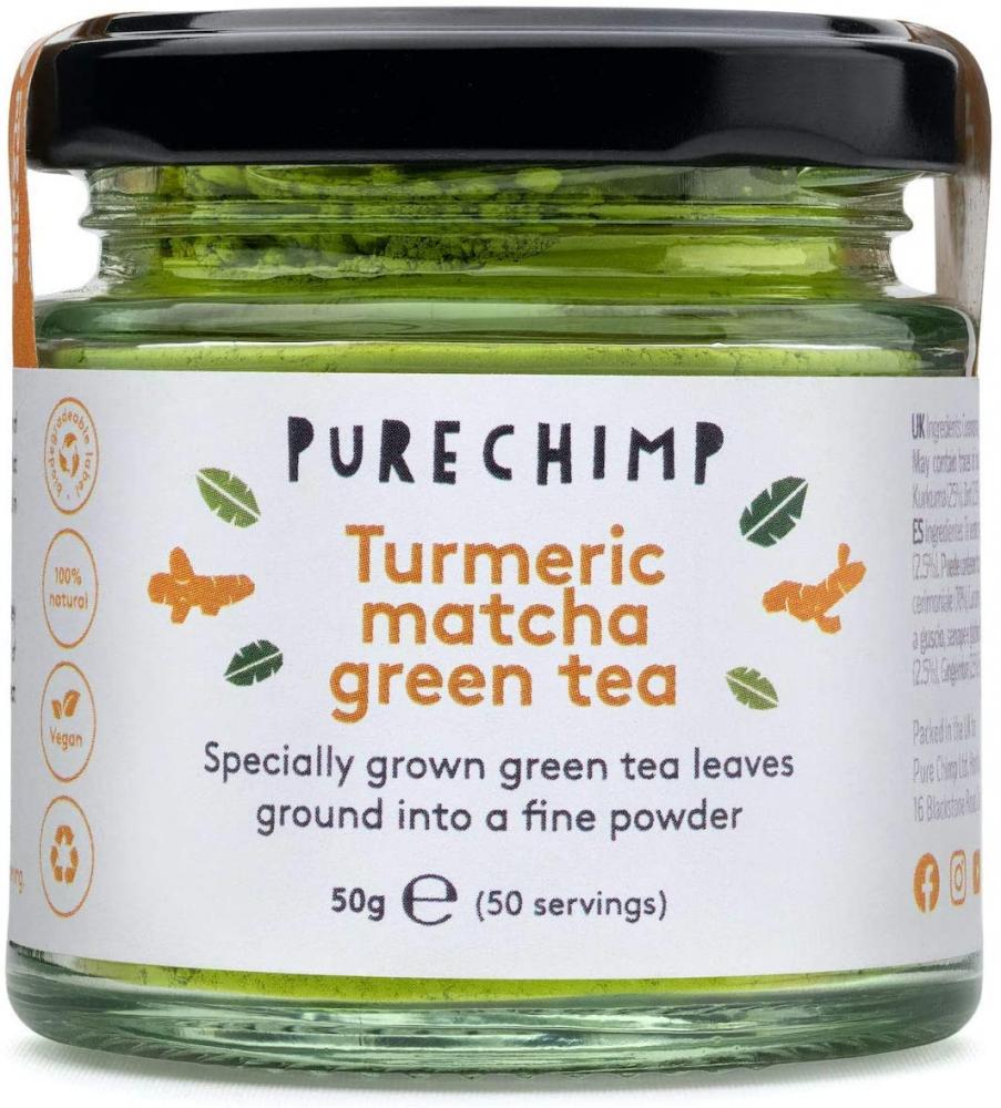 PureChimp Turmeric Matcha Green Tea 50g Jar