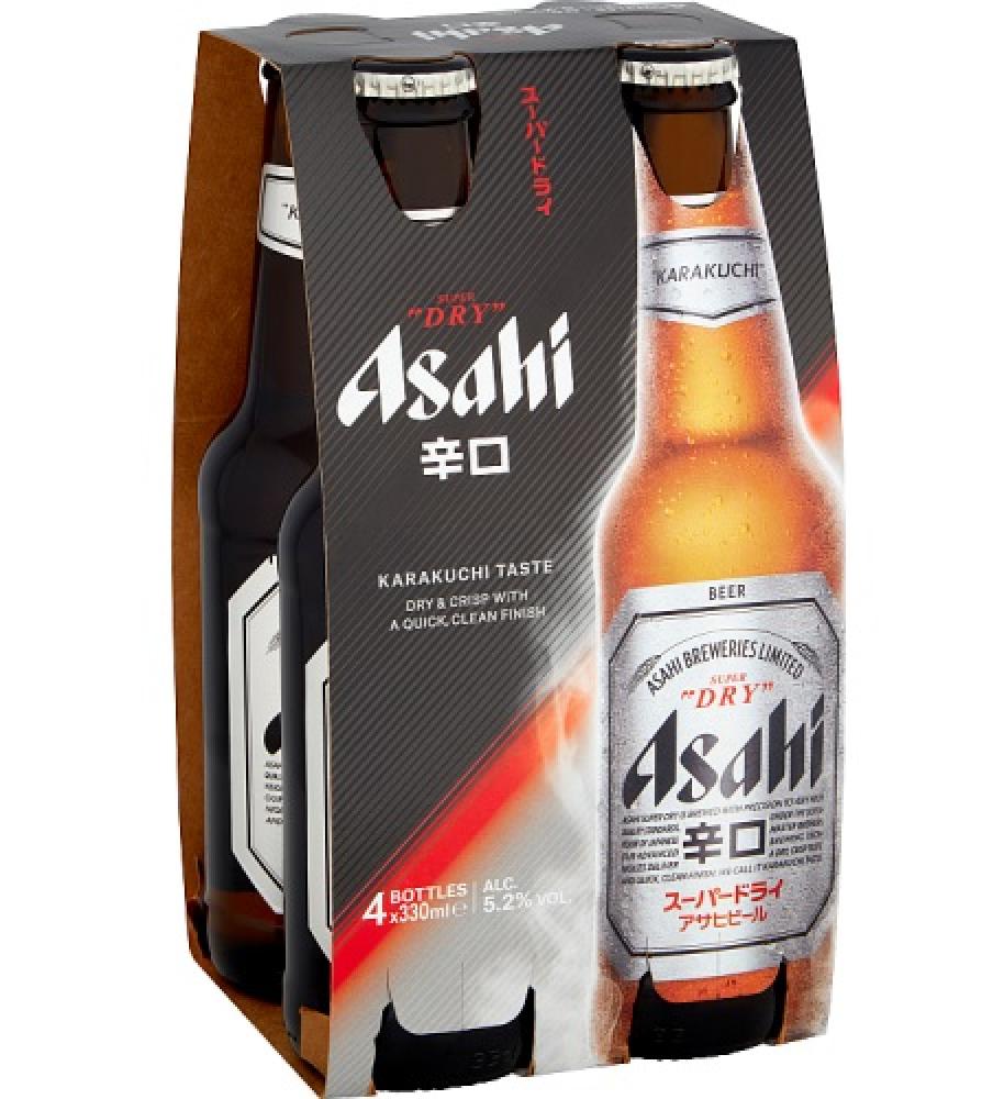 SALE  Asahi Breweries Dry Beer 4 x 330ml