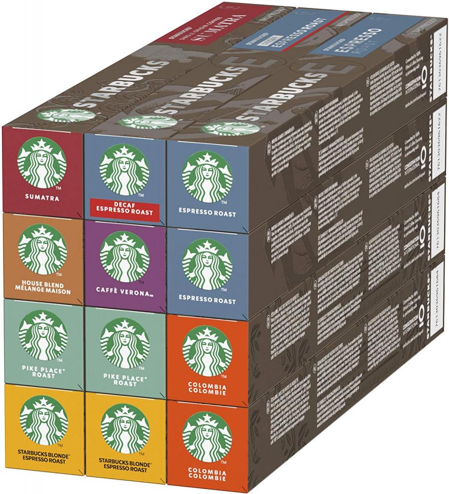 CASE PRICE  Starbucks Variety Pack 12 x 10 Capsules