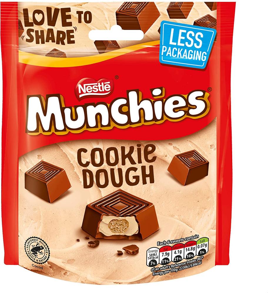Nestle Munchies Cookie Dough Pouch Bag 101g