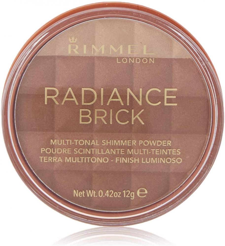 Rimmel London Radiance Shimmer Brick Pressed Bronzer 002 Medium 12g