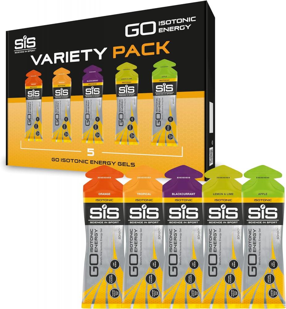 Science In Sport GO Isotonic Energy Gels Variety Pack 5x60ml