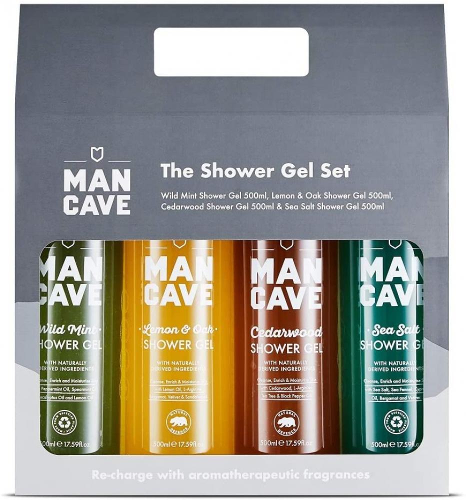 ManCave Shower Fragrance Gift Set 4 x 500ml No Box