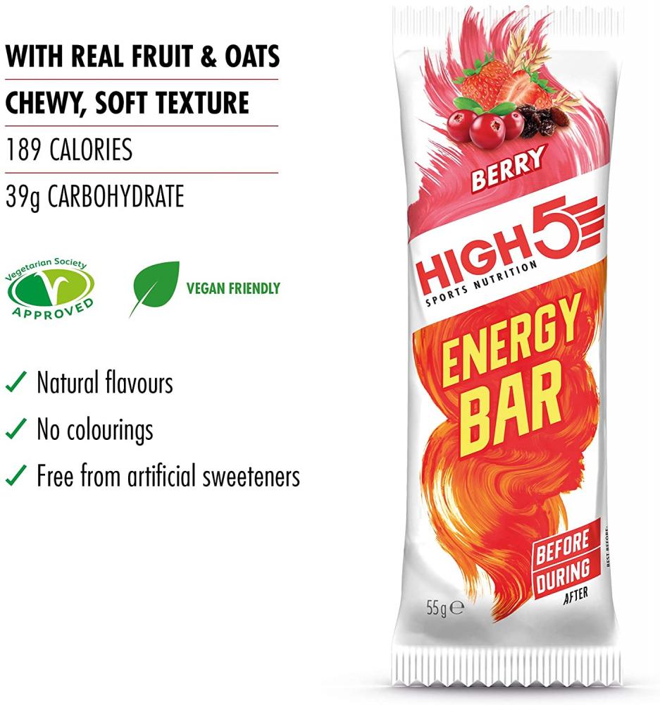 SALE  High5 Wild Berry Energy Bar 55 g
