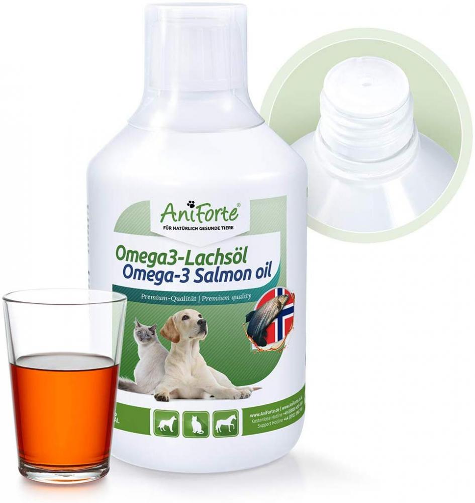 AntiForte Premium Salmon Oil for Dogs Cats Horses And Pets 500ml