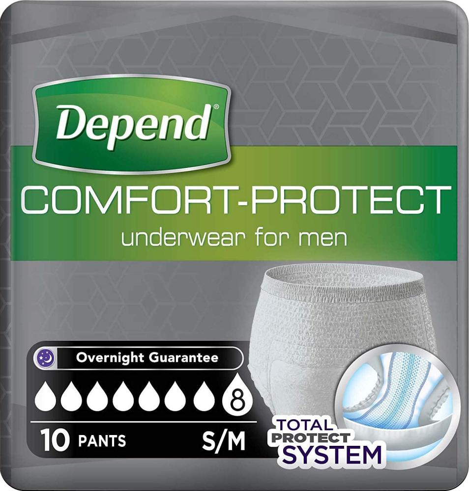 SALE  Depend Incontinence Underwear for MenSmallMedium x 10