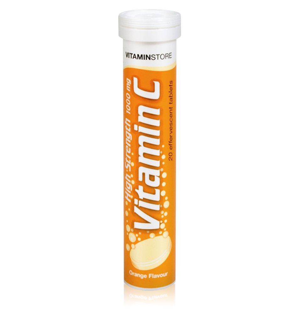 Vitamin Store High Strenght 1000 mg Vitamin C Orange Flavour 20 Tablets