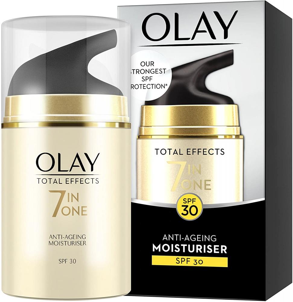 Olay Total Effects 7-in-1 Anti-Ageing Moisturiser with SPF30 50 ml Damaged Box