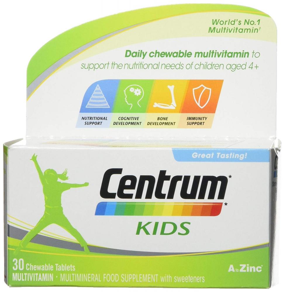 Centrum Multivitamin Tablets for Kids 30 Tablets Damaged Box