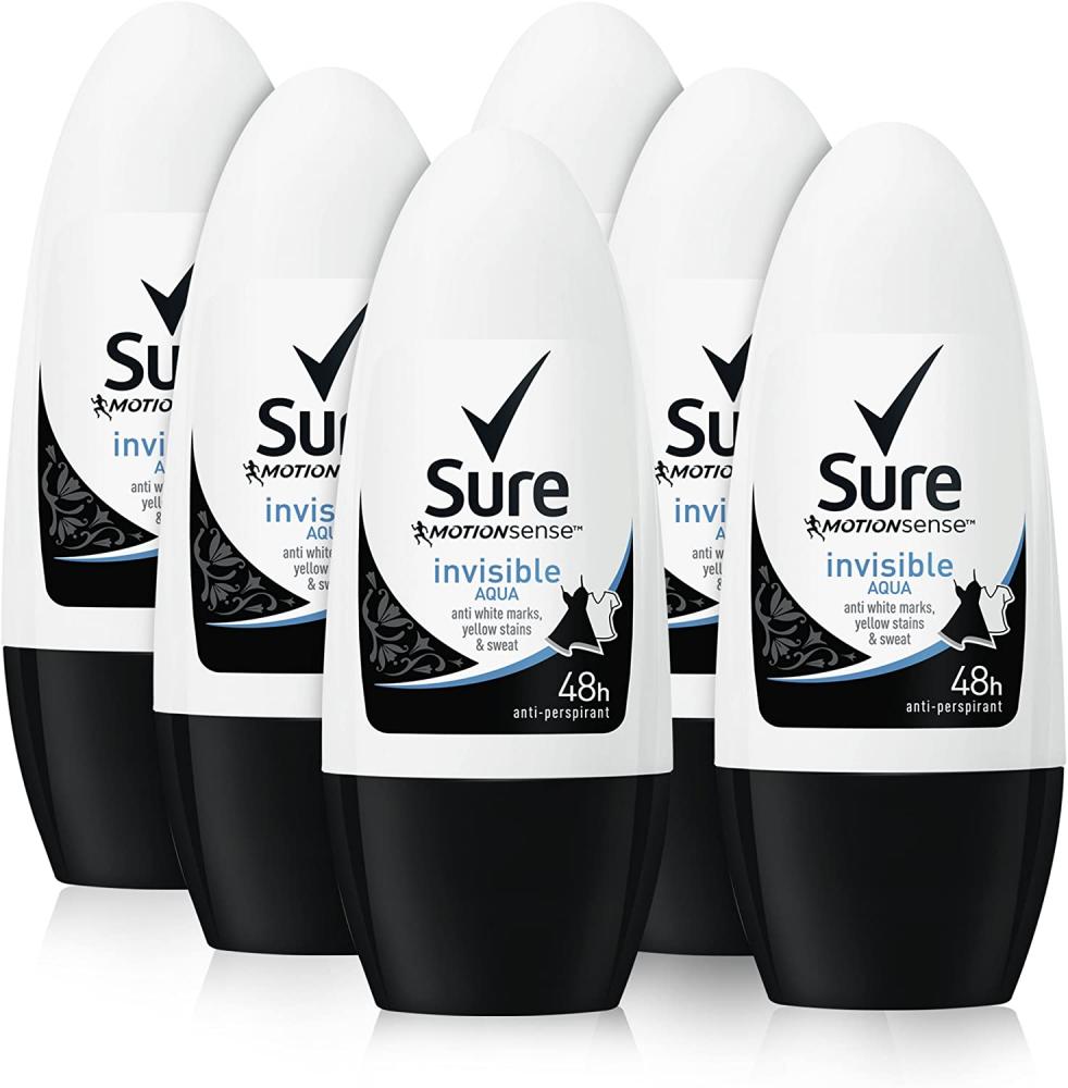 Sure Invisible Aqua Protection Strong Antiperspirant Roll On Cream Stick For Women 50 ml