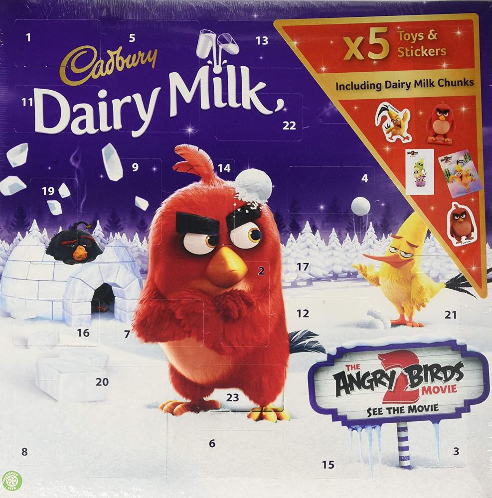 Cadbury Dairy Milk Angry Birds Christmas Chocolate Advent Calendar 212g