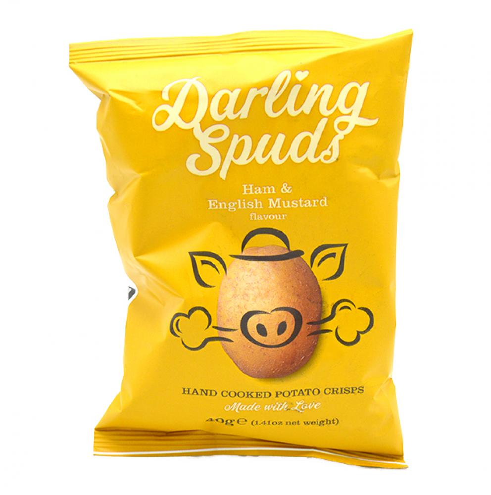Darling Spuds Ham and English Mustard Flavour Crisps 40g