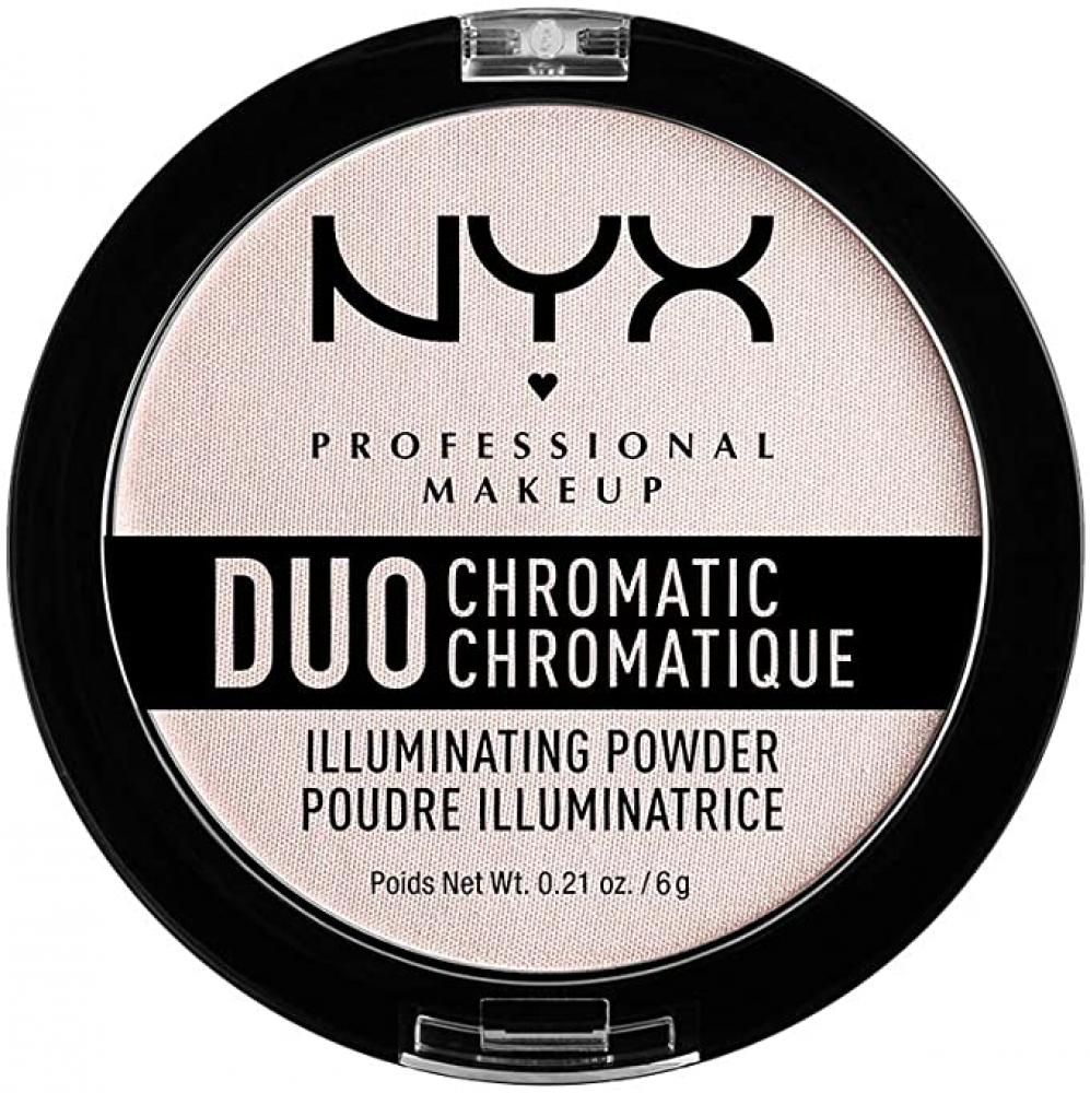 NYX Professional Makeup Duo Chromatic Illuminating Powder Highlighter Snow Rose 6g